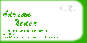 adrian neder business card